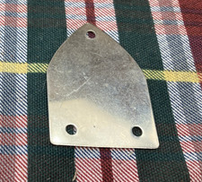 Large Chrome Vintage Electric Bass Truss Rod Cover Plate- 1-5/8" x 2-1/4"