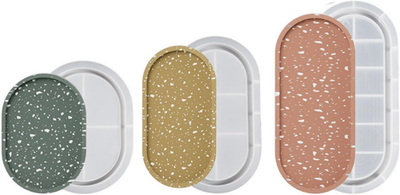 #ad 3PCS Oval Tray Mold for Resin Oval Tray Resin Concrete Mold Jewelry Dishes Offi $15.28