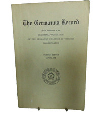 Germanna Record No.11 Genealogy Carpenter Wayland Pub. 1968 Paperback