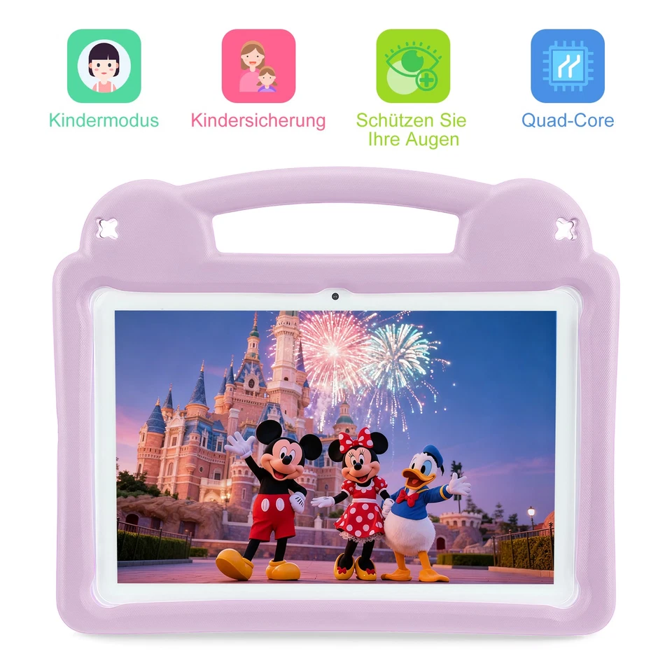 Kinder Tablet 10.1 Zoll Andriod 15 8GB+64GB 5000mAh Dual Kamera Wifi6 Bluetooth - Bild 2 von 4
