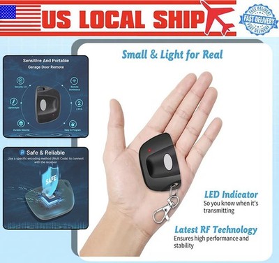 300MHZ 10 Dip-Switches For Linear Multi-Code Garage Door Opener Remote for 3089