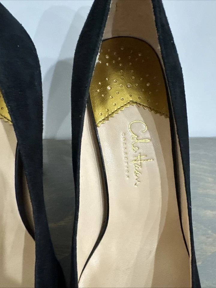 Bomba de gamuza negra para mujer Cole Haan NikeAir - usada excelente estado - talla 8 Foto 3 de 4