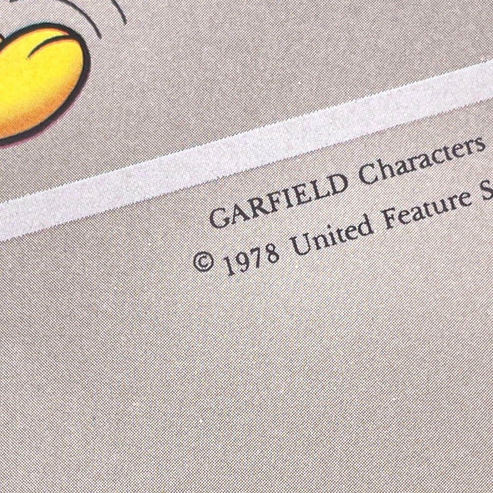 "Mantel vintage 1978 Garfield Gibson 54"" x 96"" nuevo de lote y papel de envolver" Foto 3 de 4