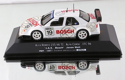 Onyx Tourenwagen 1/43 Alfa Romeo 155 V6 Ti. ITC '96 J.A.S. Bosch - Jason Watt