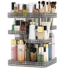 Makeup Organizer 360 Rotating Cosmetic Organizer, DIY Adjustable Makeup Carousel