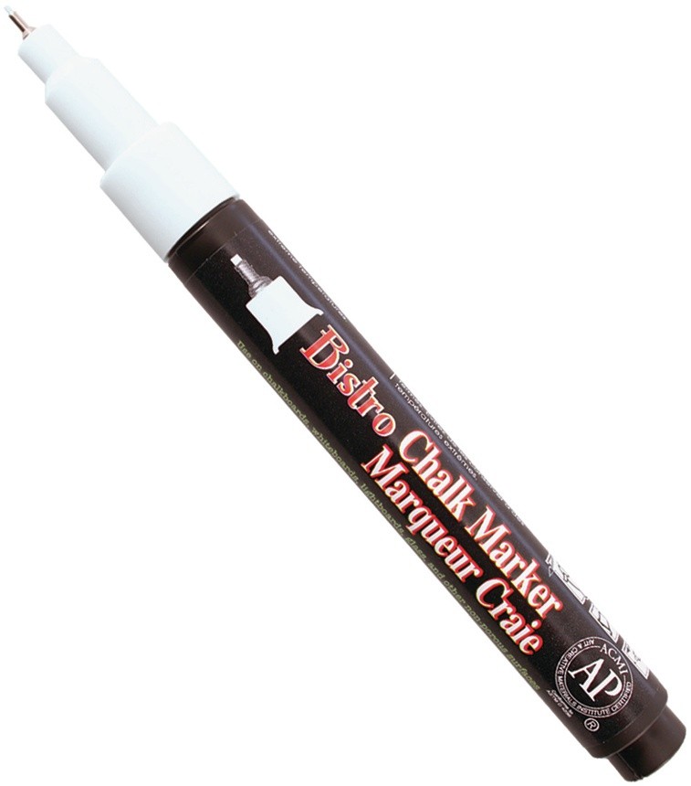 Uchida Bistro Chalk Marker Extra Fine Tip-White
