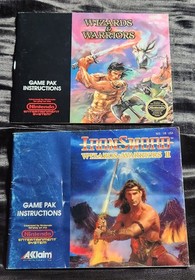 Wizards & Warriors 1 and Iron Sword Wizards & Warriors 2 CIB for Nintendo NES 