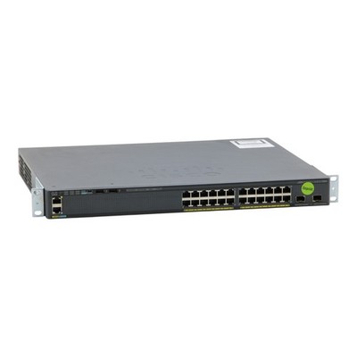 Cisco WS-C2960X-24PD-L 24-Port GbE PoE+ RJ-45 2x 10GbE SFP+ STACK Managed Switch