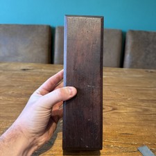 Vintage Empty Hardwood Box For Oilstone / Sharpening Stone #9