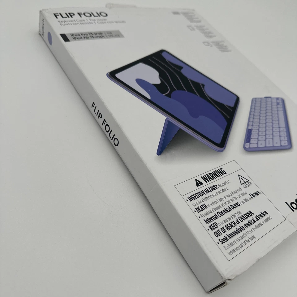 Logitech Flip Folio Keyboard Case for iPad Pro 13" (M4), iPad Air 13" (M2 & M3) - Image 4 of 4