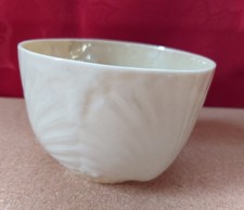 ANTIQUE BELLEEK SHELL SUGAR BOWL- 2ND BLACK MARK 1891 to 1926 -  4 INCH DIAMETER