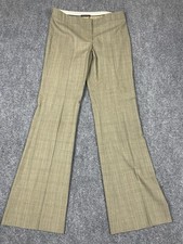 Elie Tahari Dress Pants Slacks Wide Leg 8 Womens Boho Slim Casual Stretch Brown