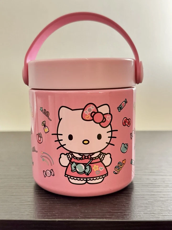 Termo de comida Hello Kitty 12,5 OZ contenedor de almuerzo San Río Foto 4 de 4