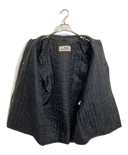 sun avenue Leather Jacket Men's Size M Black image 4