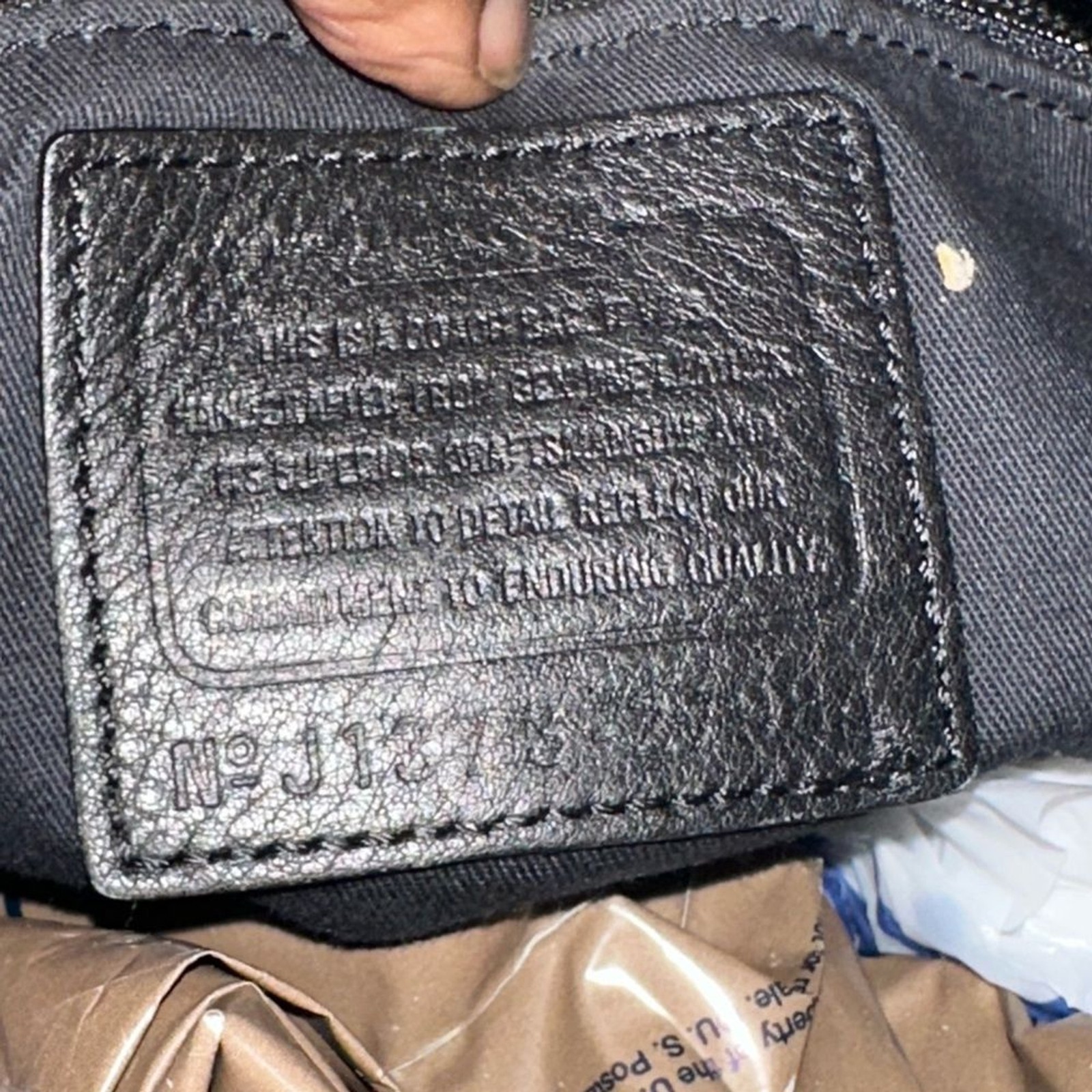 Coach Bleecker Two Tone Python Embossed Leather C… - image 6