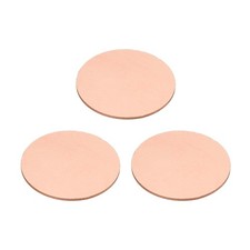 3 Pcs Metal Stamping Blanks, 20mm Round Stamping Tags, 0.5mm Thick, Copper Tone