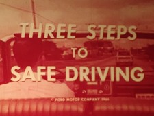 Three Steps To Safe Driving, Red Color, Ford, 1964, 16mm, 600ft Reel