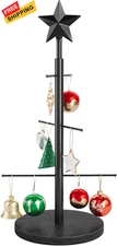 ELYKEN 22.8 Inch Christmas Ornament Display Stand Tree for 22.8in, Black 