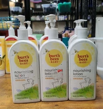 Burt's Bees Baby Nourishing Lotion with Sunflower Seed Oil, Original, 12 Oz