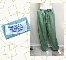 VTG 1920s SAKS  Co ART DECO SILK Jacquard UNISEX PAJAMA Or LOUNGE EVENING PANTS