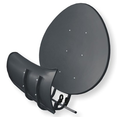 Wavefrontier Satspiegel Toroidal T90P anthrazit Multifocus Antenne inkl 5xHalter
