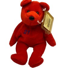 Vintage Salvinos Bamm Beanos Sammy Sosa 21 Plush Teddy Bear Collectible Tagged