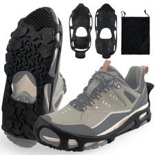 Ice Cleats Spikeless,Anti-Slip Snow Cleat Winter Traction Grips Crampon for S...
