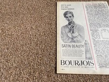 VBK35 1960'S FRENCH ADVERT 11X4 BOUJOIS PARIS SATIN BEAUTY