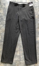 NWT New Chaps Dress Pants Boy Size 20 Husky Charcoal Gray Stretch Wrinkle Resist