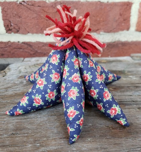 ANTIQUE Early Amish MENNONITE Sewing 6 Point STAR Pin Cushion FOLK ART #8 - Picture 6 of 12