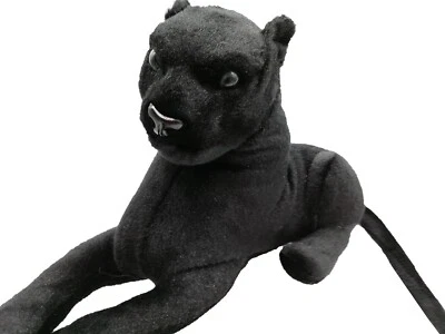 GESCHENKESTADL Panther 40 cm Plüschtier Schwarz Kuscheltier Stofftier Raubkatze