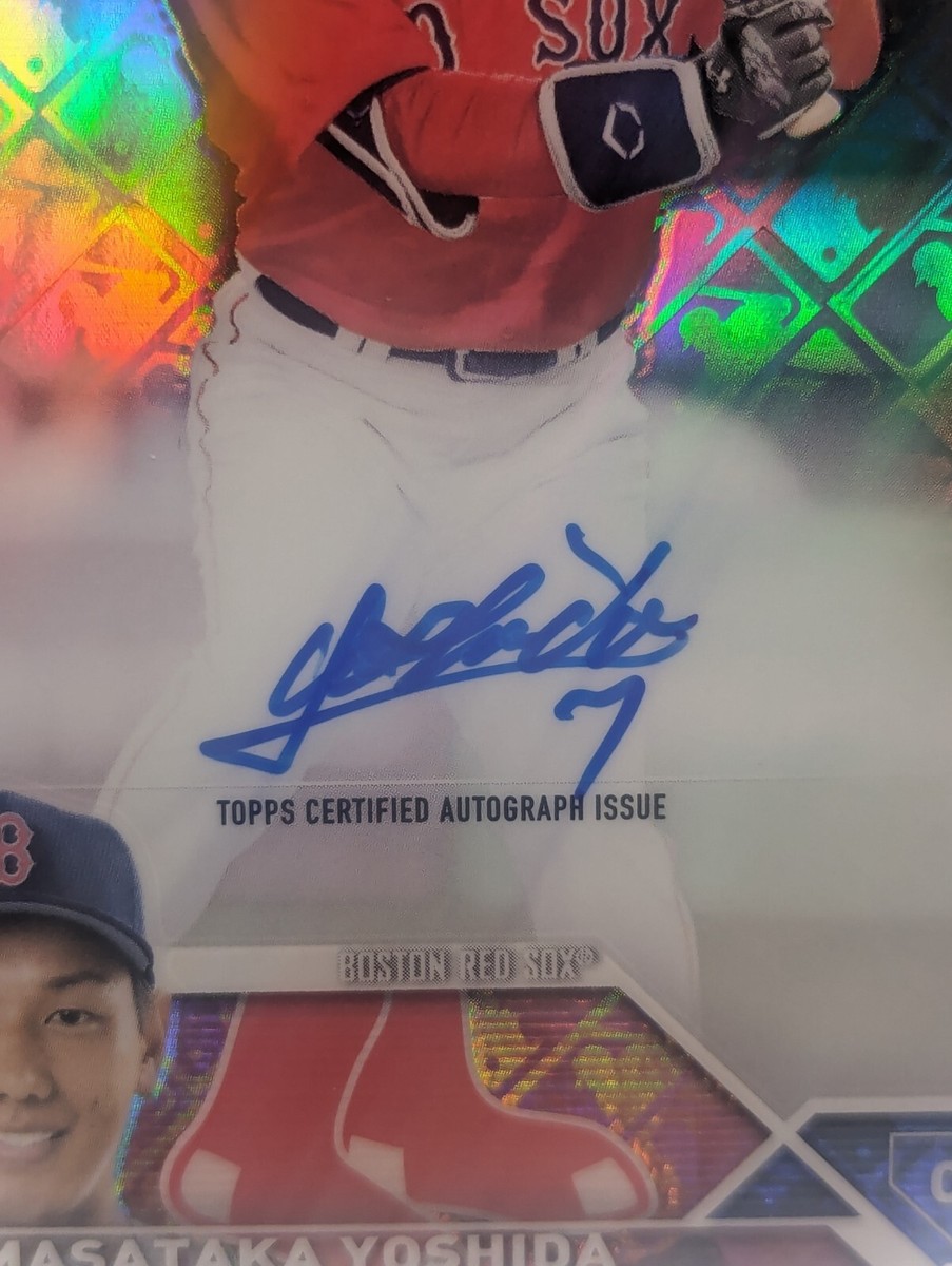 2023 Topps Chrome Logofractor Masataka Yoshida Autograph RC - RCA