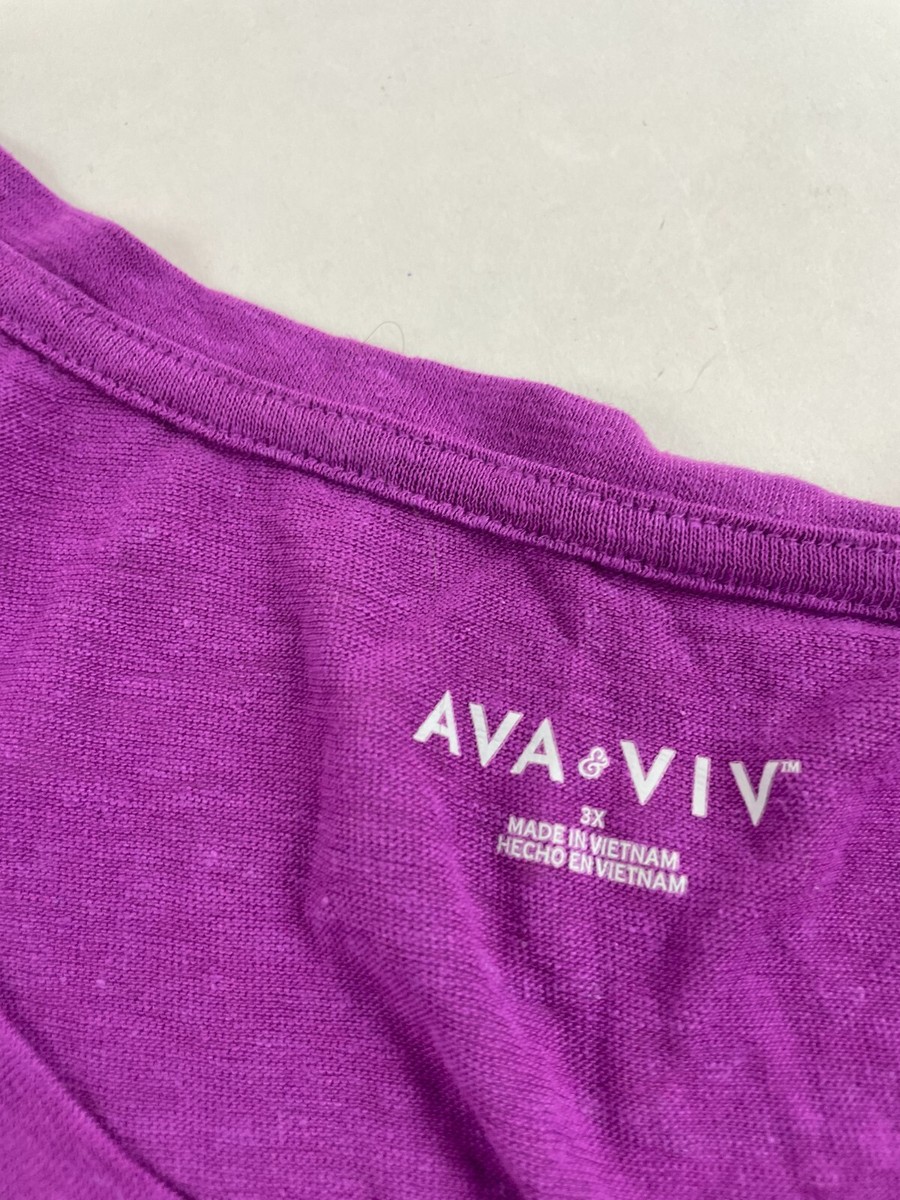 AVAVAV 売れ筋商品|||アヴァヴァヴ シャツ トップス レディース Shirts Purple NWT Ava & Viv purple top size X | eBay