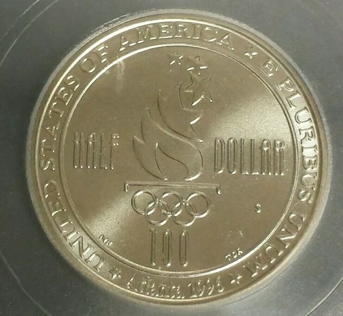 1996 S XXVI Olympiad (Olympics) Commemorative Half Dollar - Swimming - ICG MS69 - Picture 4 of 4