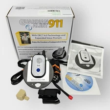 Guardian Alert 911 MEDICAL ALERT System Base & Voice Pendant LogicMark 30511