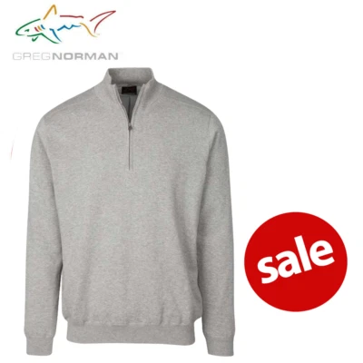 Greg Norman gefütterter Herrenpullover mit 1/4 Reißverschluss - *VERKAUF*