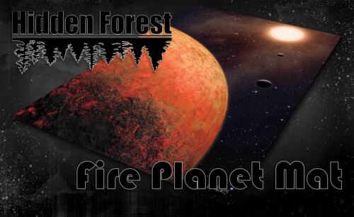 HiddenForest Space Gaming Mat Fire Planet (Mustafar) Star Wars X-Wing and Armada