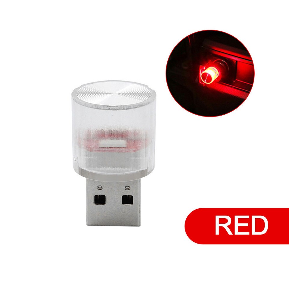 1x USB LED Bulb Car Light Neon Atmosphere Ambient Lamp Light Decor