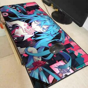 Miku I Am Your Vocaloid Mouse Pad Non-Slip Gaming Mouse Pad with Stitched Edge Computer PC Mousepad Rubber Base for Office Home 