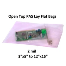 Pink Anti-Static Bags Lay Flat Open Top Boards Electronics PAS 2 Mil Antistatic