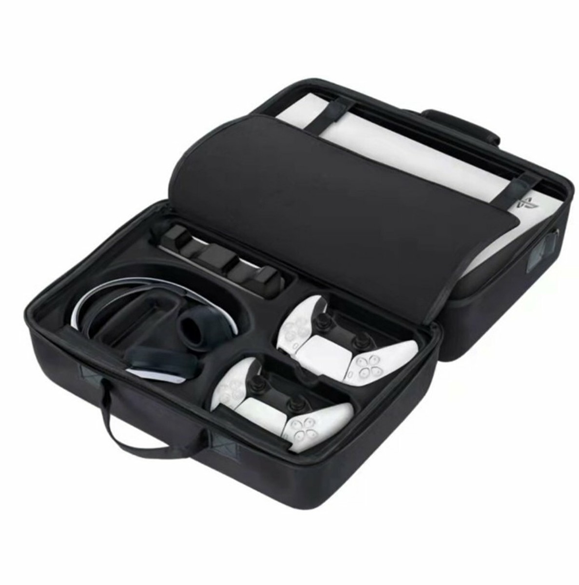 Tragetasche Für PS5 Slim Konsole - EVA Storage Bag Mit Schulterriemen Für Controller