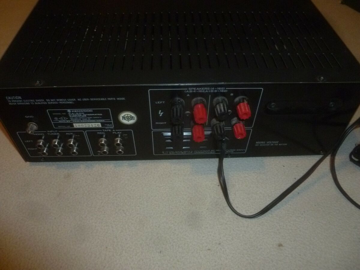 KENWOOD Kenwood KA-400 Stereo Integrated Amplifier | Vintage KENWOOD Kenwood KA-400 Stereo Integrated Amplifier | Vintage