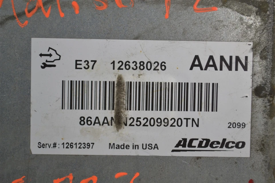 Блок управления двигателем 12612397 Chevrolet COBALT 2007-10 ECU модуль 7E2 607 B10 - Изображение 2 из 4
