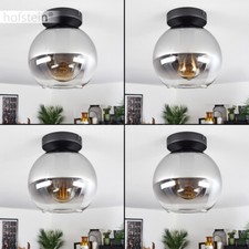 Rauchglas Wohn Schlaf Zimmer Kugellampe Flur Kugel Leuchte Decken Lampe modern