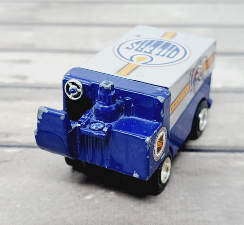 VTG Edmonton Oilers Zamboni 2003 WHITE ROSE COLLECTIBLE Diecast Toy NHL Blue - Picture 2 of 5