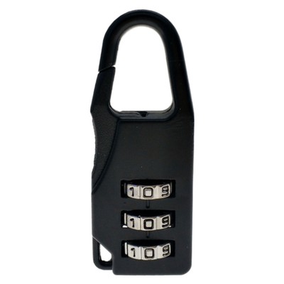 3 Dial Digit Number Code Password Combination Padlock Travel   N0E9