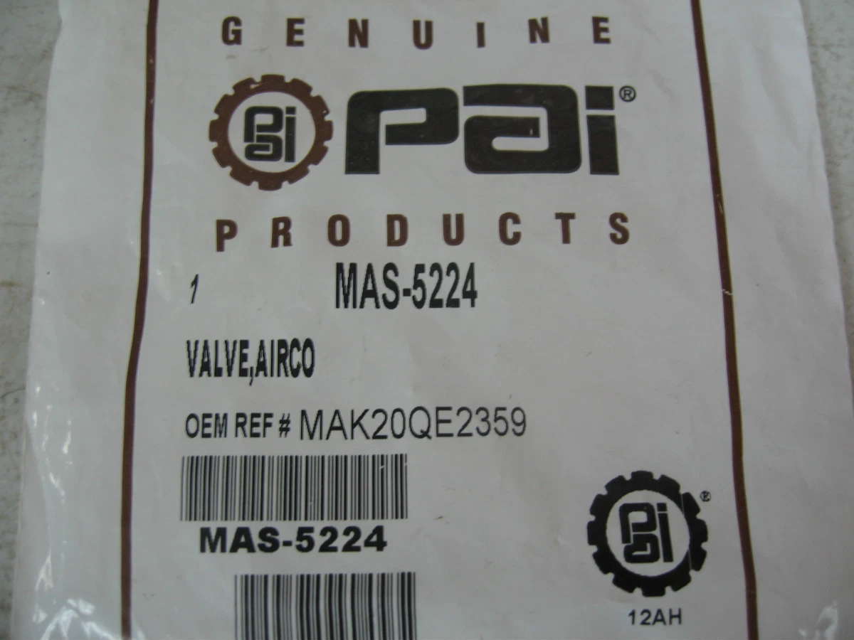 Air Control Valve PAI # MAS-5224 Ref. # 3200-2E, Peterbilt 08 