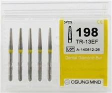 Dental Diamond Burs, Extra Fine Grit Multi-Use, 5 Pcs/Pk [198TR-13EF]
