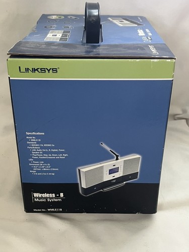 LINKSYS 2.4Ghz 802.11b Wireless-B Music System WMLS11B Digital Media Streamer - Picture 2 of 5