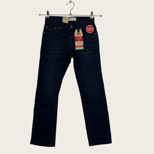 NEW Levi's 511 Slim Stretch Size 8 Boys Youth Dark Wash Denim Jeans Pants 24 25